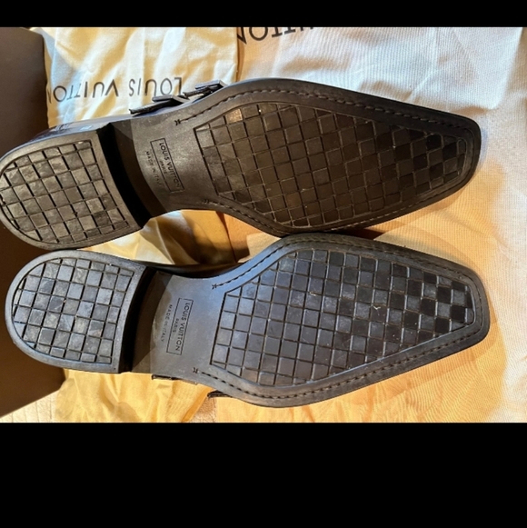 Louis Vuitton-Genuine Mens Dress Shoes-Size 9 (US)-Chocolate Brown main image 6